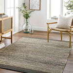 Cylinder Rustic Black/Tan Area Rug