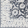 Trimble Traditional Ink Blue Washable Area Rug