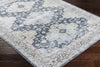Valeria Traditional Ink Blue Washable Area Rug