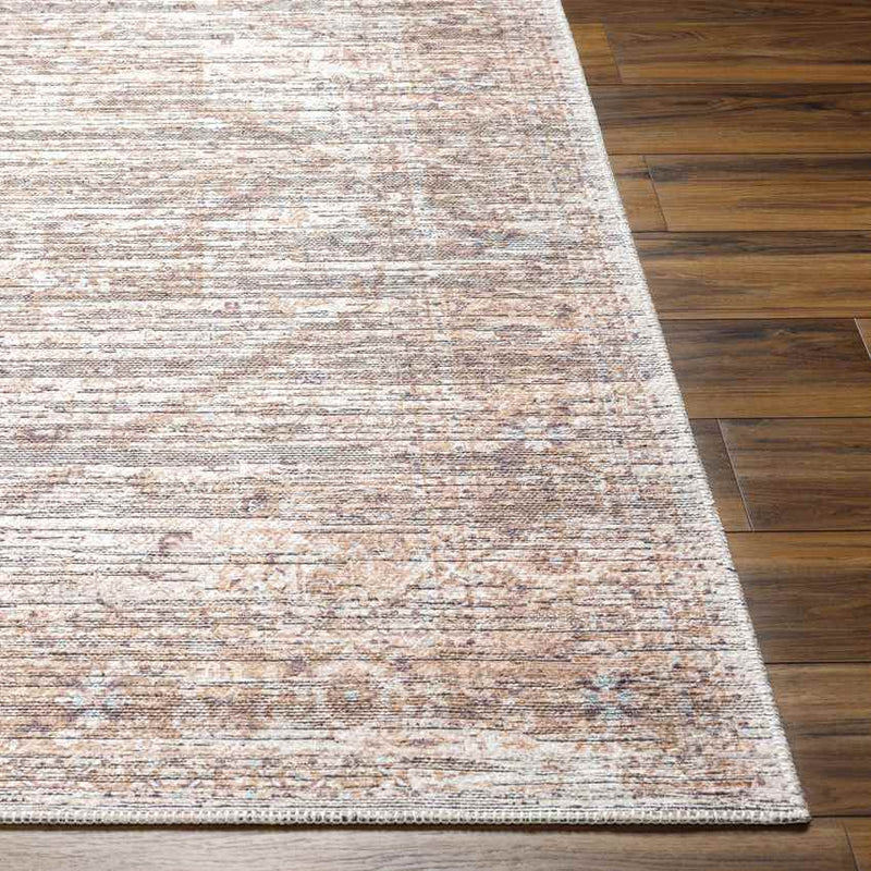 Vanceburg Traditional Brown Washable Area Rug