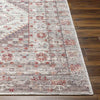 Village Traditional Brown Washable Area Rug