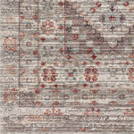 Village Traditional Brown Washable Area Rug