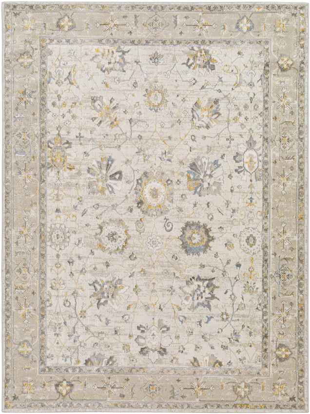 Falls Traditional Ivory Area Rug
