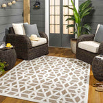 Bushton Modern Brown Area Rug