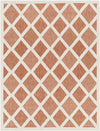 Calloway Modern Burnt Orange Area Rug