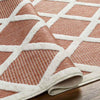 Calloway Modern Burnt Orange Area Rug