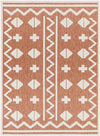 Cantril Modern Burnt Orange Area Rug