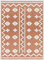 Cantril Modern Burnt Orange Area Rug