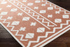 Cantril Modern Burnt Orange Area Rug