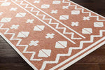 Cantril Modern Burnt Orange Area Rug