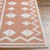 Cantril Modern Burnt Orange Area Rug