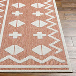 Cantril Modern Burnt Orange Area Rug