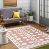 Cantril Modern Burnt Orange Area Rug
