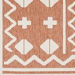 Cantril Modern Burnt Orange Area Rug