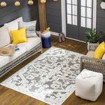Castalia Modern Ivory/Light Brown Area Rug