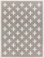 Castana Modern Ivory/Light Brown Area Rug