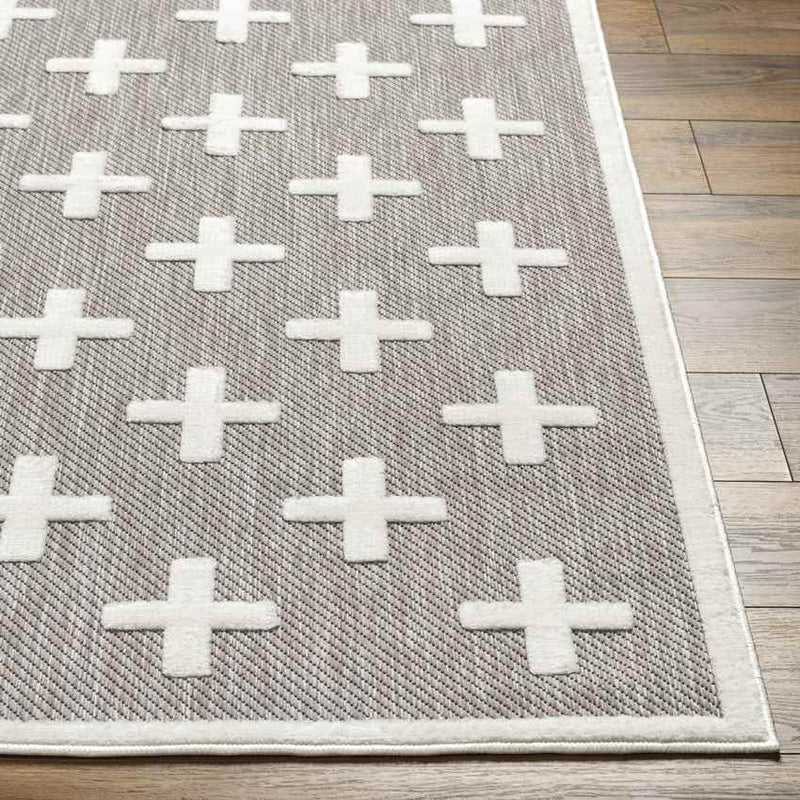 Castana Modern Ivory/Light Brown Area Rug