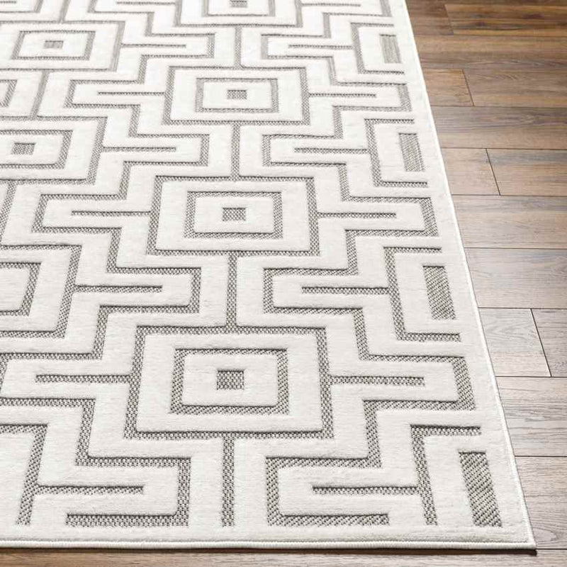 Chanute Modern Ivory/Light Brown Area Rug