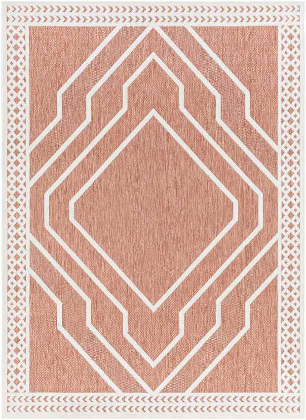 Cheney Modern Burnt Orange Area Rug