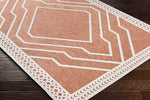 Cheney Modern Burnt Orange Area Rug