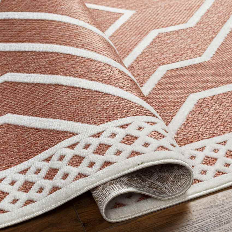 Cheney Modern Burnt Orange Area Rug