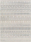 Wamego Global Light Denim Washable Area Rug