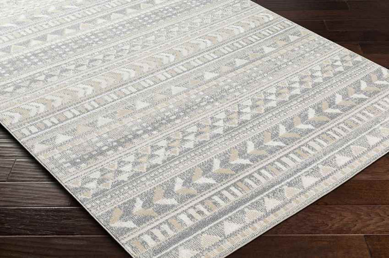 Wamego Global Light Denim Washable Area Rug