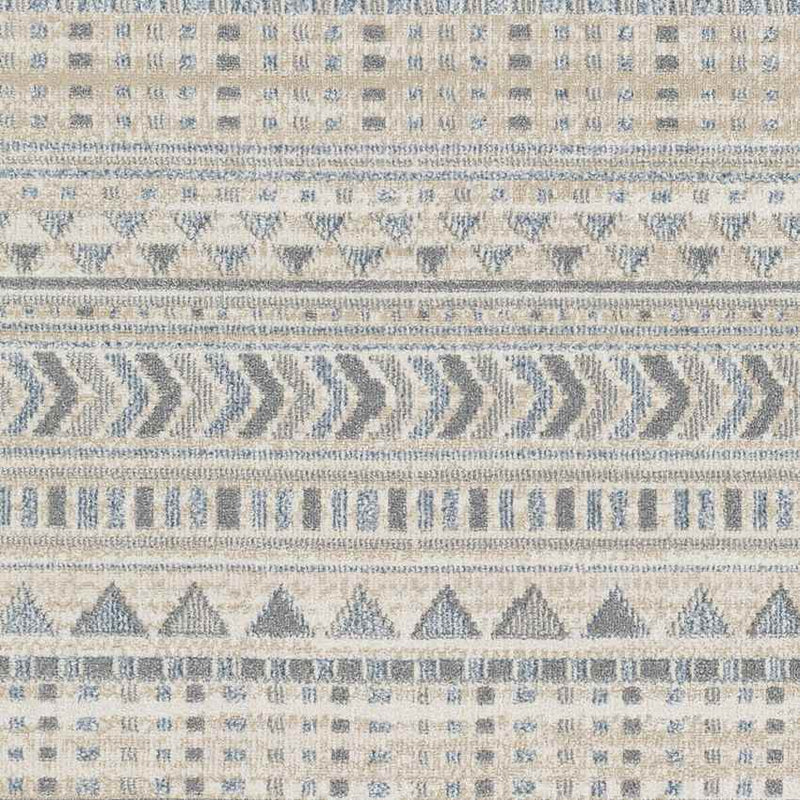 Wamego Global Light Denim Washable Area Rug