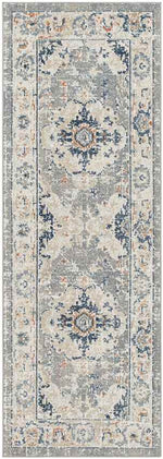 Warfield Traditional Light Gray Washable Area Rug