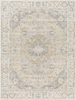 Wathena Traditional Beige Washable Area Rug