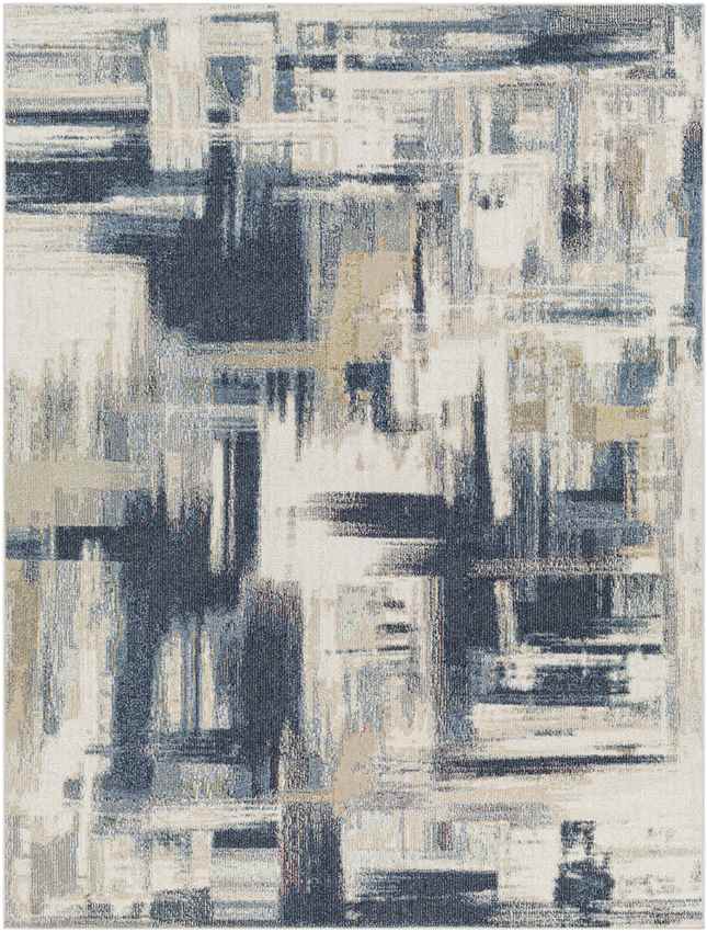 Westburg Modern Navy Washable Area Rug
