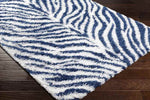 Boomer Modern Dark Blue Area Rug