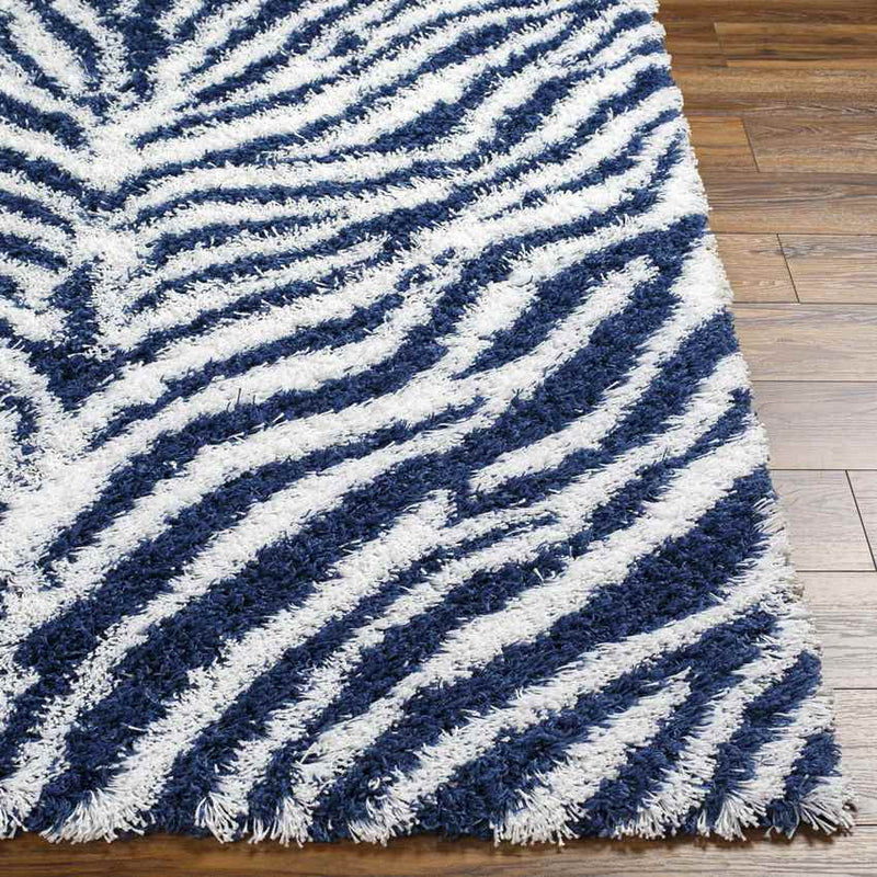 Boomer Modern Dark Blue Area Rug