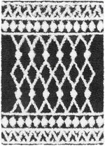 Booth Modern Black Area Rug
