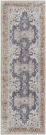 Wickliffe Traditional Ivory Washable Area Rug