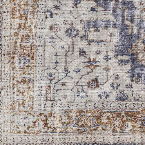 Wickliffe Traditional Ivory Washable Area Rug