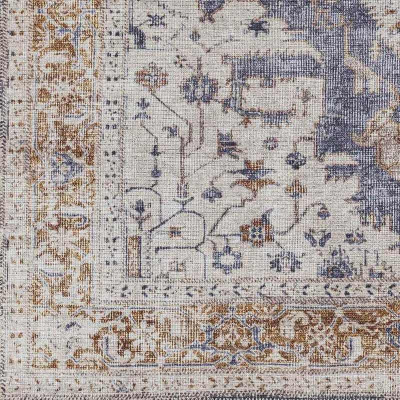 Wickliffe Traditional Ivory Washable Area Rug