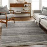 Brandenburg Modern Charcoal Area Rug