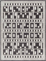 Brownsville Global Charcoal Washable Area Rug