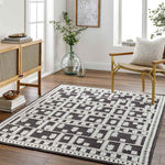 Brownsville Global Charcoal Washable Area Rug