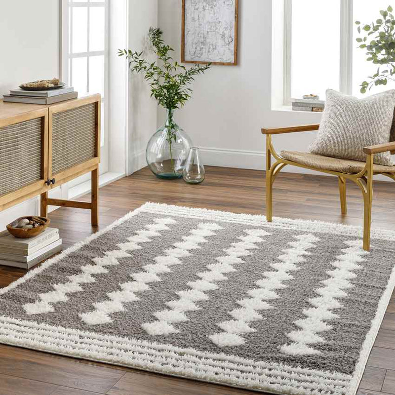 Lick Creek Modern Charcoal Area Rug