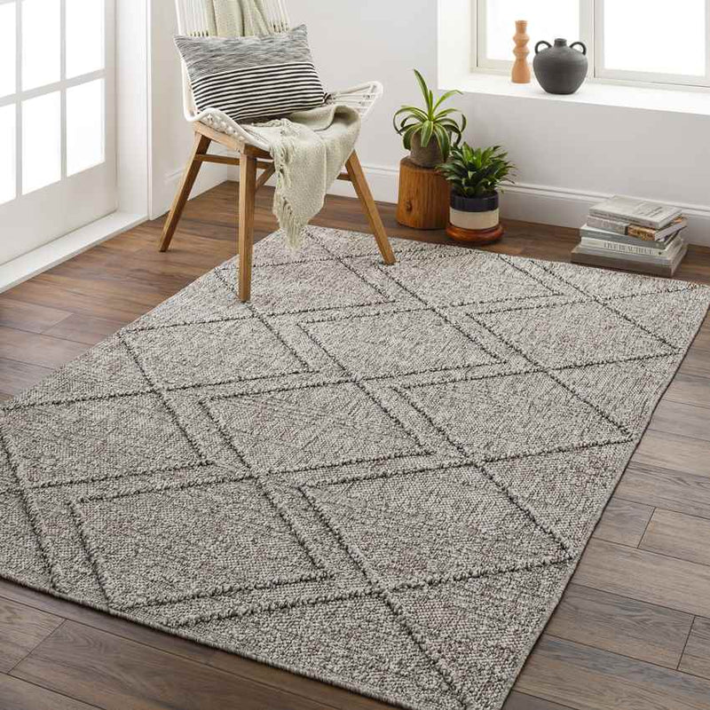 East River Modern Gray Area Rug