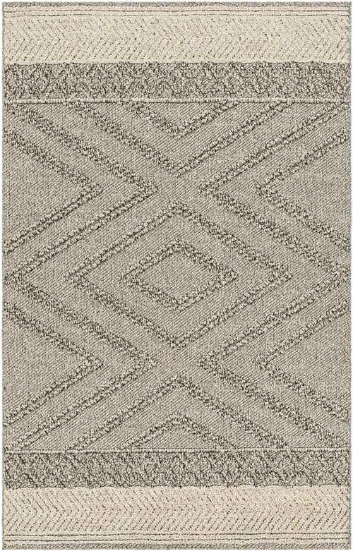 East Orange Modern Medium Gray Area Rug