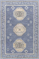 Bradfordsville Traditional Denim Area Rug