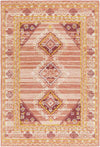 Conway Springs Traditional Coral Area Rug