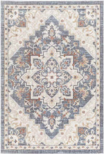 Morrowville Traditional Denim Area Rug