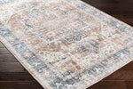 New Cambria Traditional Burnt Orange Washable Area Rug