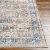 New Cambria Traditional Burnt Orange Washable Area Rug