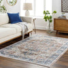 New Cambria Traditional Burnt Orange Washable Area Rug