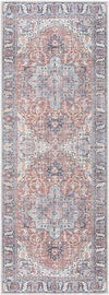Lorin Traditional Rust Washable Area Rug